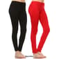 Womens White Mark 2pk. Solid Skinny Leggings - image 8