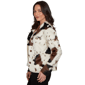 Petite Skye''s the Limit Wild Romance Cow Print Faux Fur Jacket - image 4