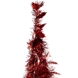 Northlight 4ft. Pre-Lit Red Pop-Up Tinsel Christmas Tree