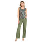 Womens R&M Richards 3pc. Abstract Metallic Crinkle Pant Set - image 3