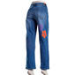 Juniors Gogo Jeans High Rise Straight Leg Puff Print Flower Jeans - image 3