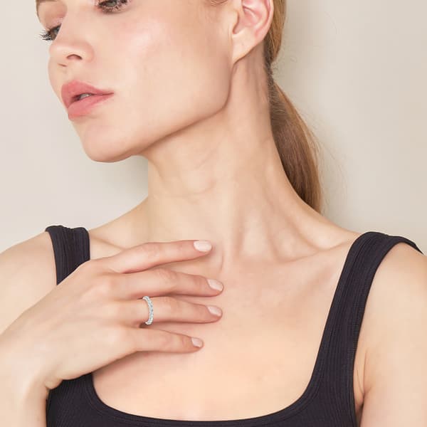 Nova Star® 14kt. White Gold 1ctw. Lab Grown Diamond Band Ring