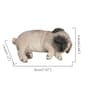 Hi-Line Gift Cozy Brown Sleeping Pug Puppy Garden Statue - image 7