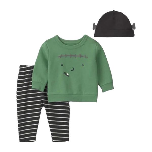 Baby Boy (3M-18M) Carters(R) 3pc. Frankenstein Halloween Set - image 