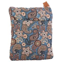 Stone Mountain Lockport Paisley Garden Crossbody - Black/Grey/Tan