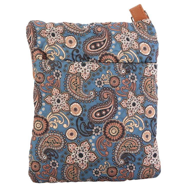 Stone Mountain Lockport Paisley Garden Crossbody - Black/Grey/Tan