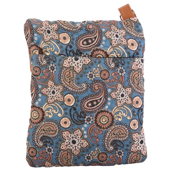 Stone Mountain Lockport Paisley Garden Crossbody - Black/Grey/Tan