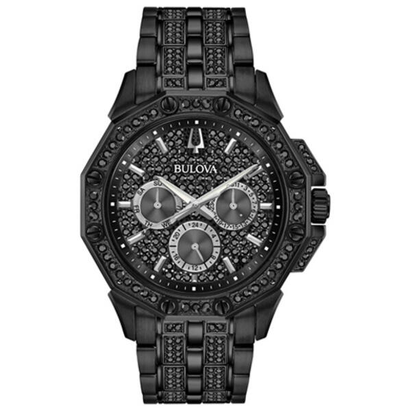 Mens Bulova Octava Crystal Accented Bracelet Watch - 98C134 - image 