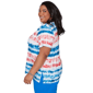 Plus Size Alfred Dunner Lady Liberty Americana Tie Dye Blouse - image 4