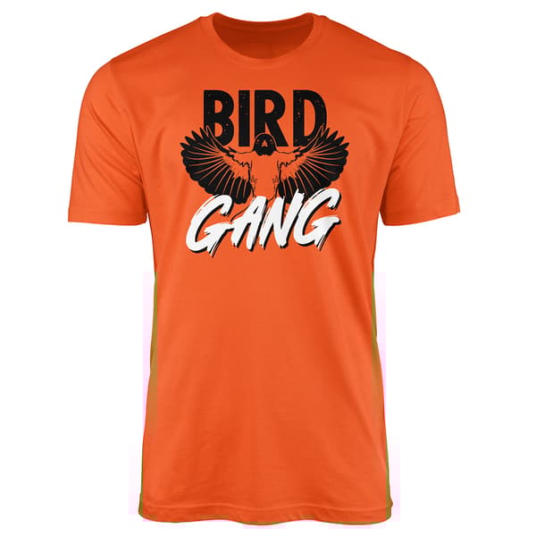 Mens Tsi Baltimore Bird Gang Short Sleeve Tee - Orange - image 