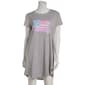 Womens Jaclyn Short Sleeve Patriotic Flag Nightshirt - image 2