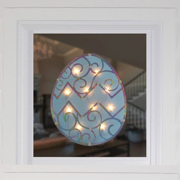 Northlight Seasonal Blue Easter Egg Window Silhouette Decoration