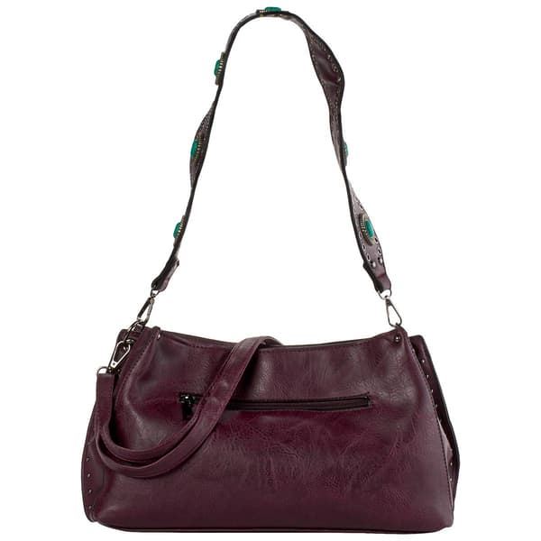 Sam & Hadley Triple Compartment Riveted Strap Crossbody