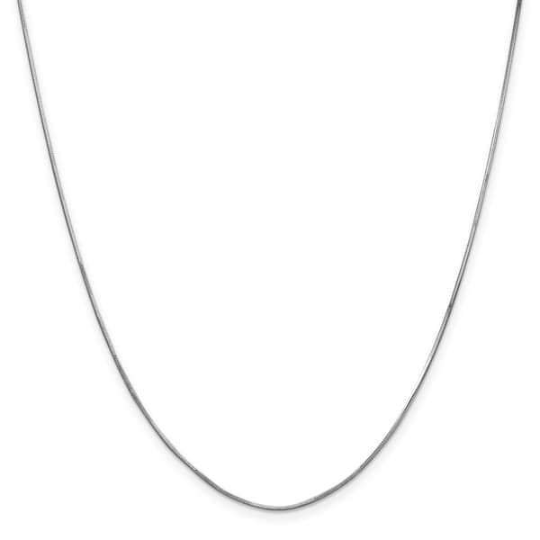 Gold Classics&#40;tm&#41; 1.00mm. 14kt. White Octagonal Snake Necklace - image 