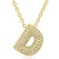 Accents by Gianni Argento 14kt. Gold Bubble Initial D Pendant - image 1