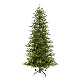 Puleo International 6.5ft. Pre-Lit Mountain View Christmas Tree