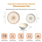 Sango Siterra Glazed Garden 12pc. Floral Dinnerware - Set for 4 - image 2