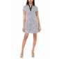 Womens MSK Short Sleeve Combo Collar Floral Shift Dress - image 1