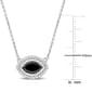 Sophia B 1 1/10ctw. Black & White Marquise Diamond Necklace - image 3