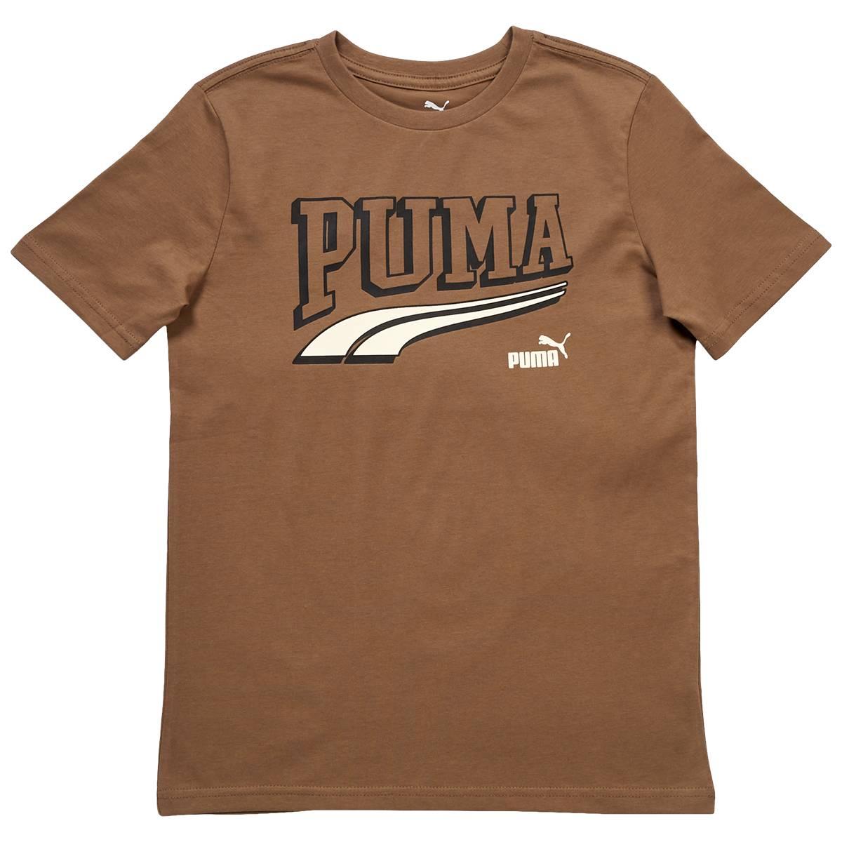 Boys (8-20) Puma® Sports Club Short Sleeve Tee - Totally Taupe