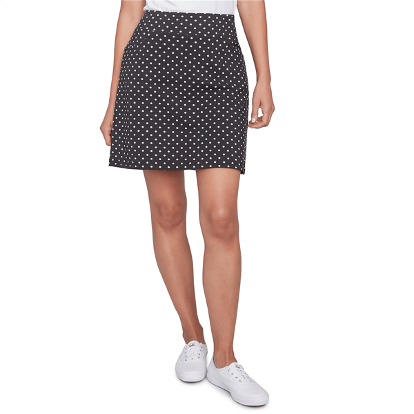 Petite Women's Polka Dot Print Skort