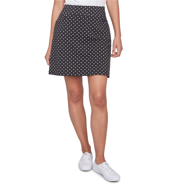 Petite Women's Polka Dot Print Skort - image 