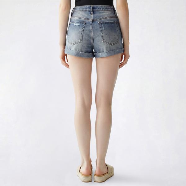Juniors Madden Girl Destructed Raw Cuff Boho Shorts