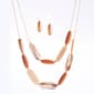 Ashley Cooper&#40;tm&#41; Marbleized Bead Chain Layered Necklace & Earrings - image 1