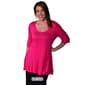 Plus Size 24/7 Comfort Apparel Elbow Sleeve Top - image 8