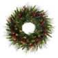 Puleo International 26in. Pre-Lit Christmas Wreath with Pinecones - image 1