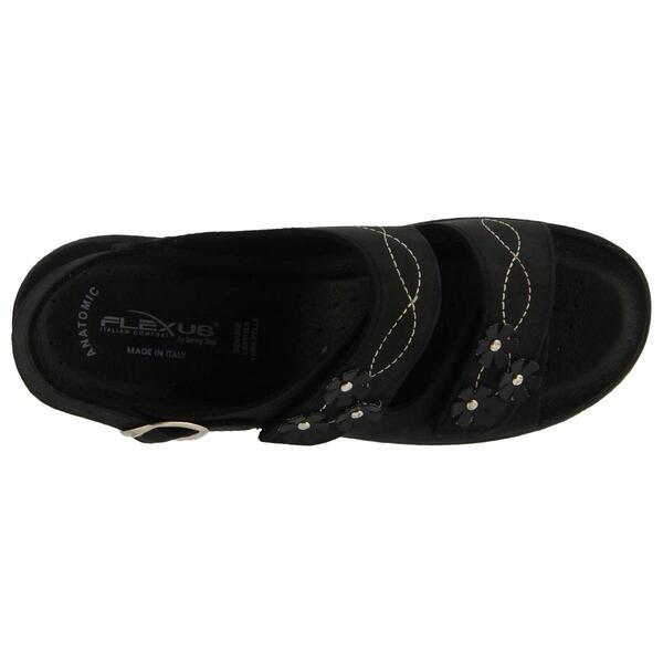 Womens Flexus&#174; By Spring Step Ceri Wedge Sandals - Black