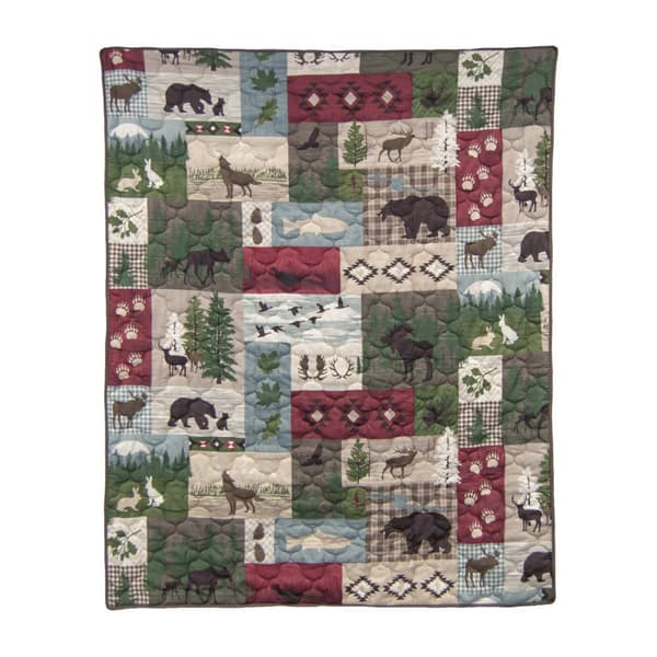 Donna Sharp Your Lifestyle Montana Forest Reversible Throw - image 