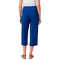 Petite AK Anne Klein Pull On Side Seam Textured Cropped Pants - image 2