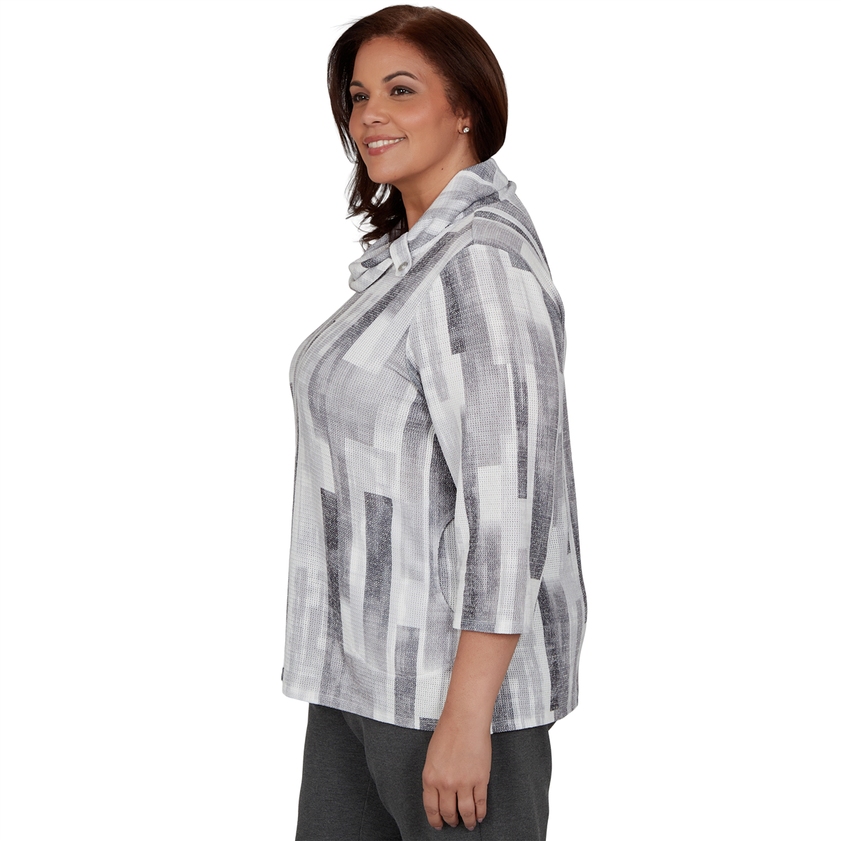 Plus Size Alfred Dunner Regent Street Brushstroke Sweater