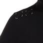 Womens Retrology X Shoulder Trim Turtleneck Sweater - image 4