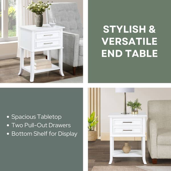 Convenience Concepts Sydney 2 Drawer End Table