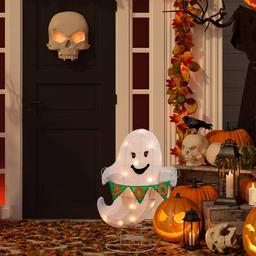 Northlight Seasonal 25in. LED Ghost With 'Boo' Banner Yard Decor