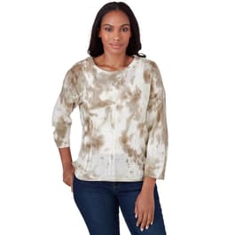 Petite Skye''s The Limit Contemporary Utility Tie Dye Sweater