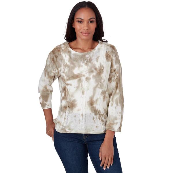 Plus Size Skye''s The Limit Contemporary Utility Tie Dye Sweater - image 