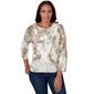Plus Size Skye''s The Limit Contemporary Utility Tie Dye Sweater - image 1