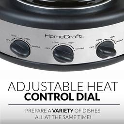 HomeCraft 1.5qt. Triple Slow Cooker