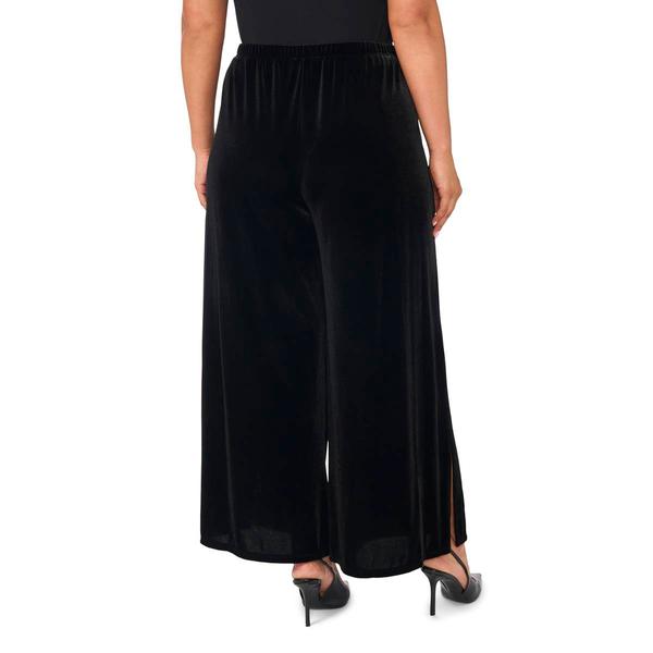 Plus Size MSK Pull On Side Slit Velvet Pants