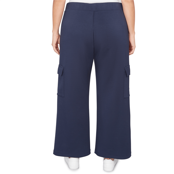 Plus Size Ruby Rd. Jetsetter Luxe Knit Cargo Ankle Pants