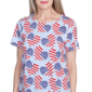 Womens Alfred Dunner Land of the Free Flag Hearts Tee - image 5