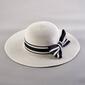 Womens Madd Hatter Floppy Hat With a Straw Bow - image 1
