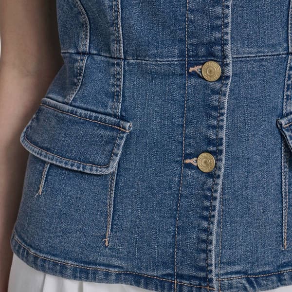 Womens Nautica Denim Vest