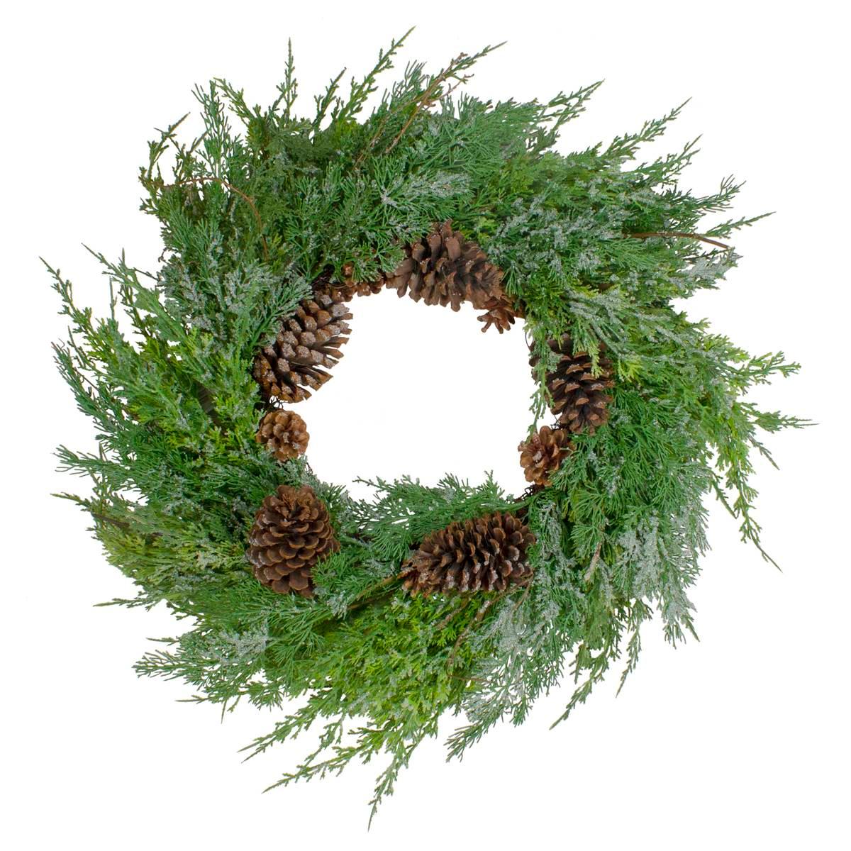 Northlight Seasonal 26in. Frosted Artificial Christmas Wreath
