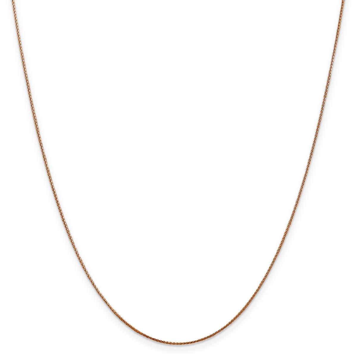 Gold Classics™ .65mm. 14kt. Rose Diamond Cut Spiga Necklace