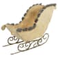 Elegant White Sisal Pre-Lit Christmas Sleigh - image 4