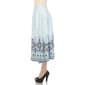 Womens White Mark Pleated Skirt with Border Prints - image 2